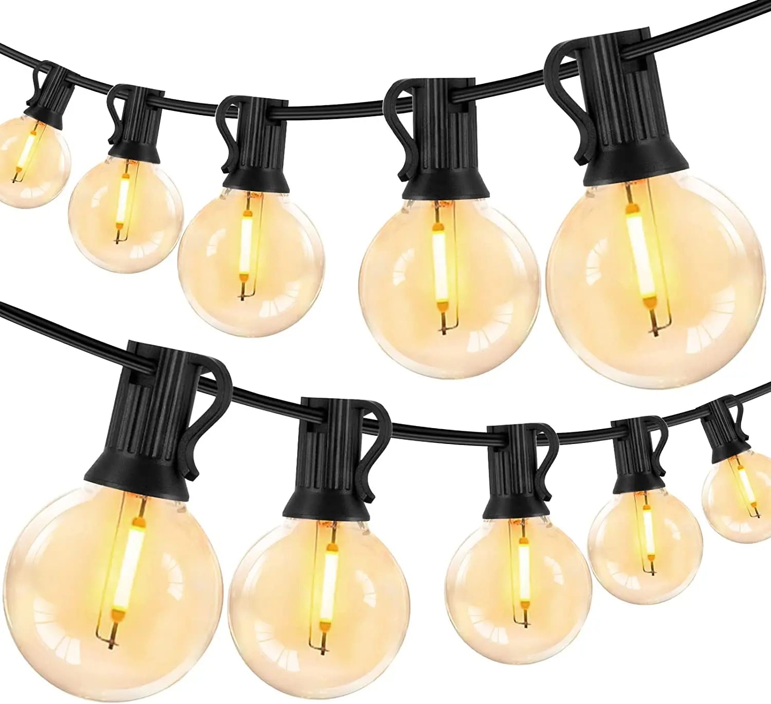 Sale LED Light Strings G40 Bulbs Christmas Holiday Lighting Waterproof Garden Party Decoration Outdoor String Lights