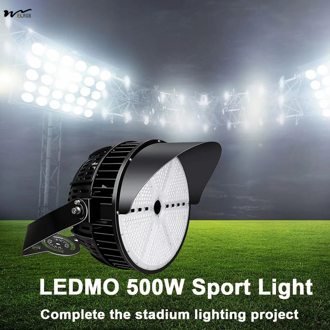 500W LED Stadium Light - 72000 Lumens, IP65, 10KV Surge, 1500-2000W Metal Halide Replacement