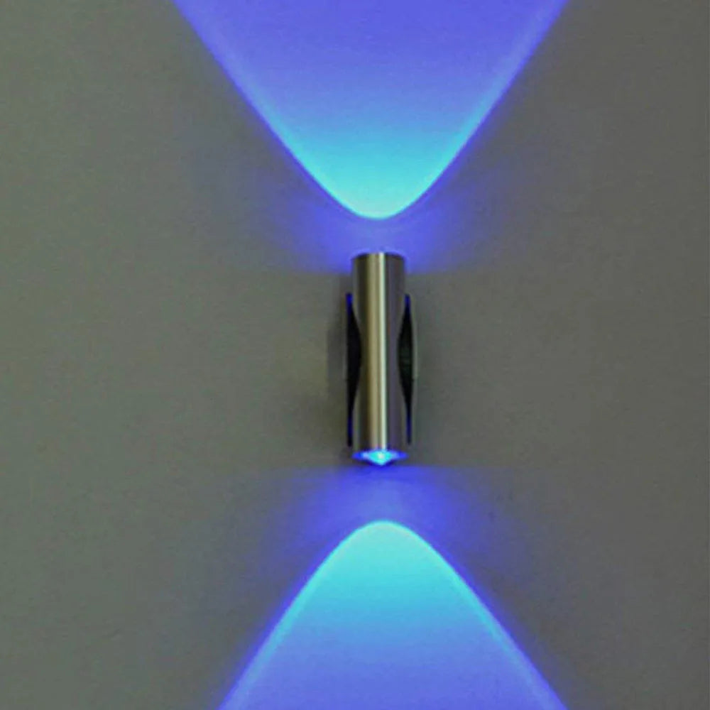 Double-headed LED Wall Lamp Home Sconce Bar Bedroom Porch KTV Wall Decor Ceiling Light Blue Home Decoracion Wall Light