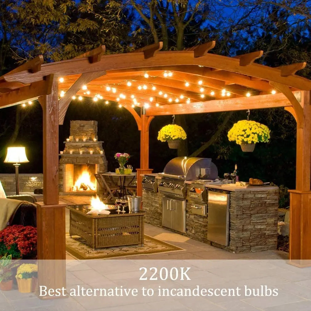 Sale LED Light Strings G40 Bulbs Christmas Holiday Lighting Waterproof Garden Party Decoration Outdoor String Lights